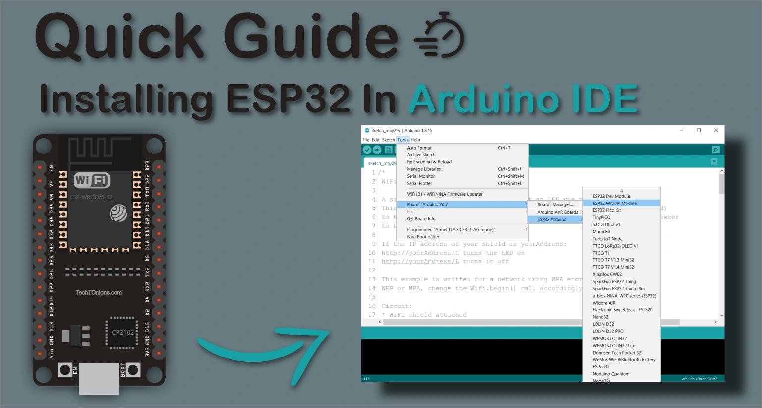 Installing Esp32 In Arduino Ide Quick Guide