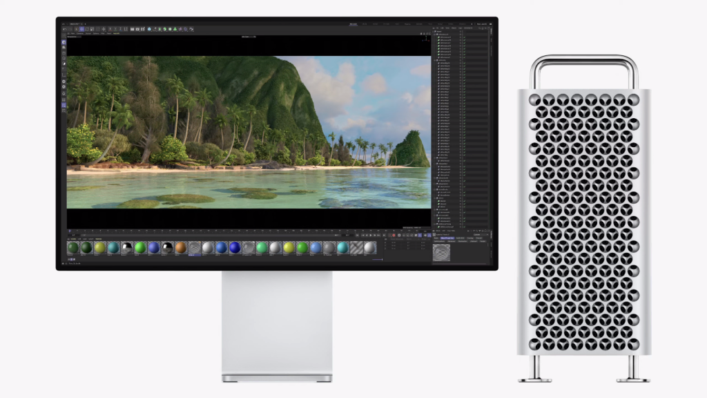Apple Desktop with New Mac pro.