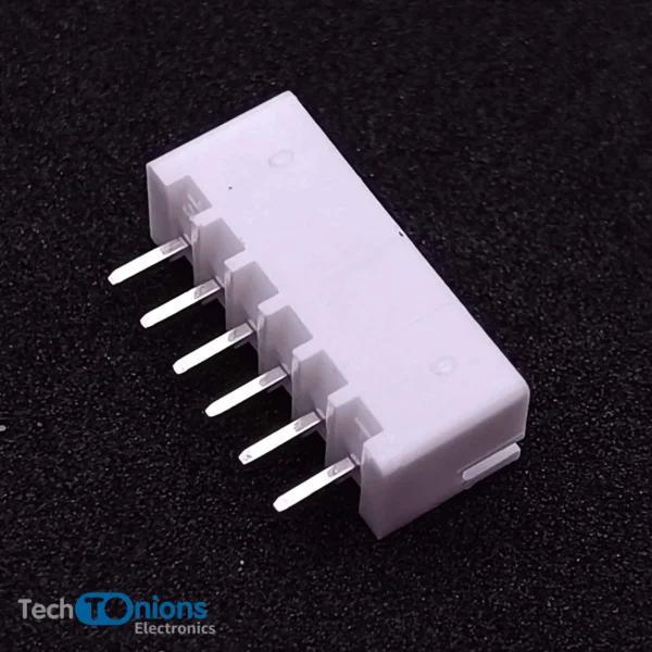 6 Pin JST XH Connector male – 2.5mm Top Entry Header view from different angles