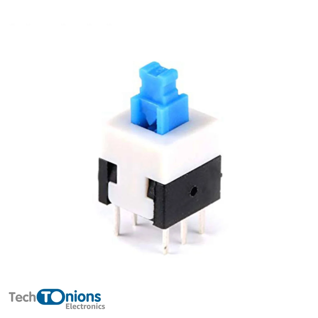 DPDT Push ON/OFF switch self locking 6 pin - TechTOnions.com