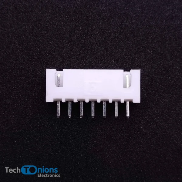 Top view of 7 Pin JST XH Connector male – 2.5mm Top Entry Header