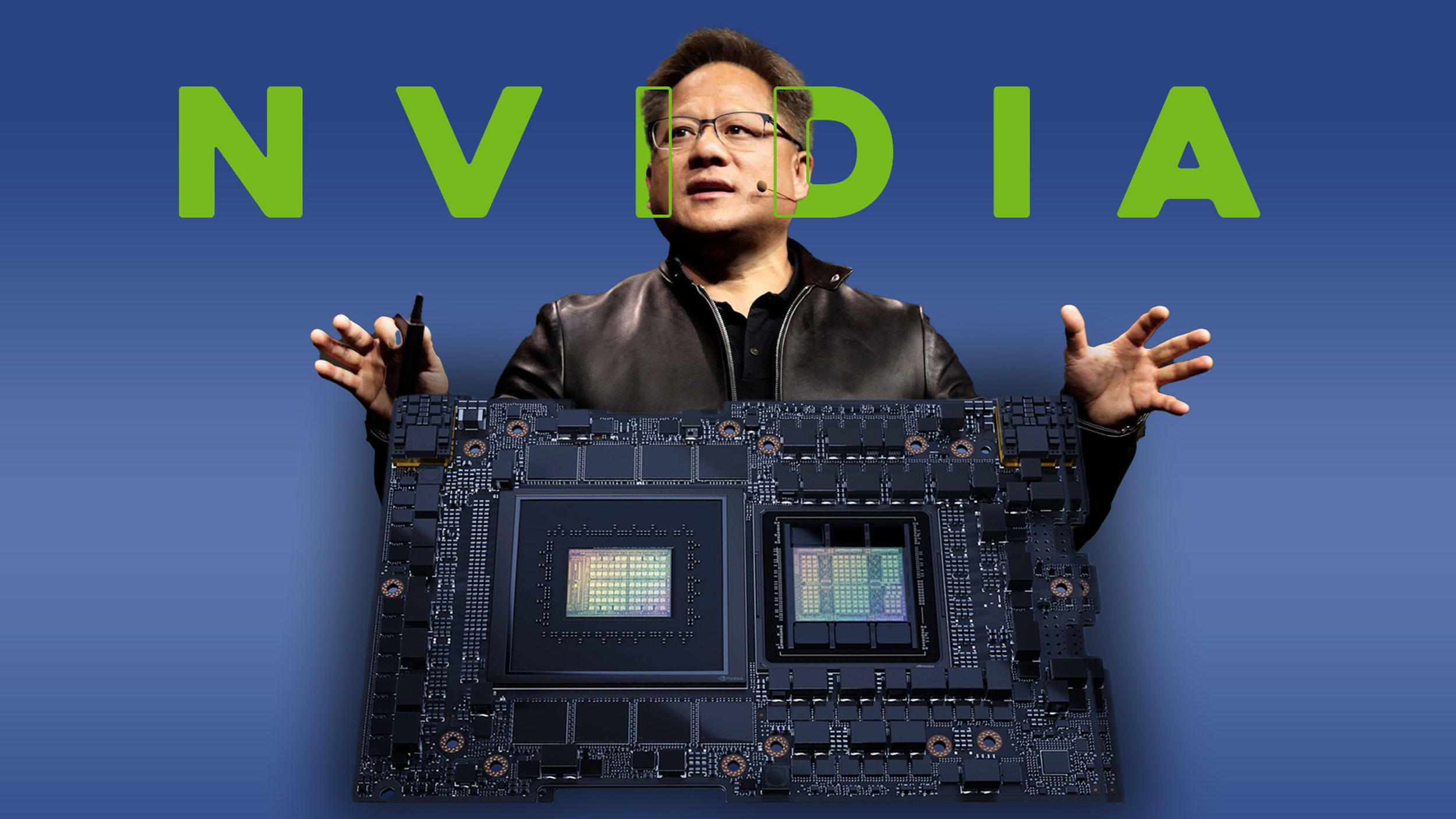 CEO Jensen Huang with New Nvidia Grace Hopper chip