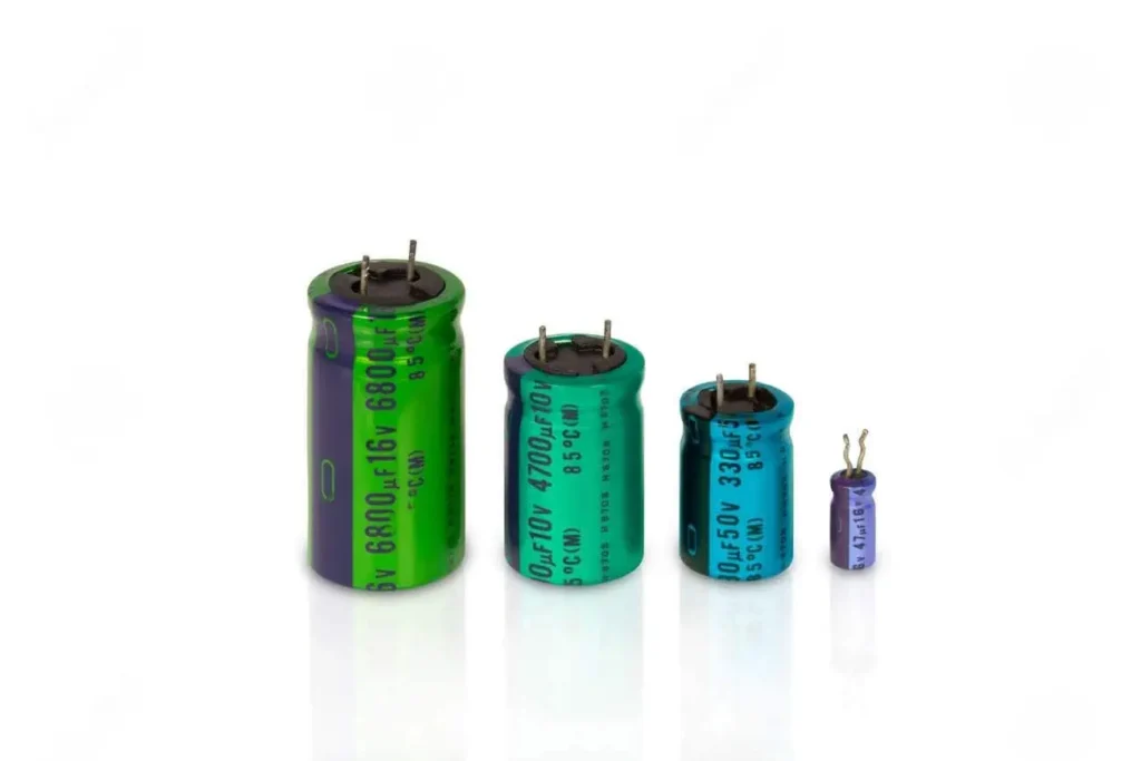 all size of electrolytic capacitor